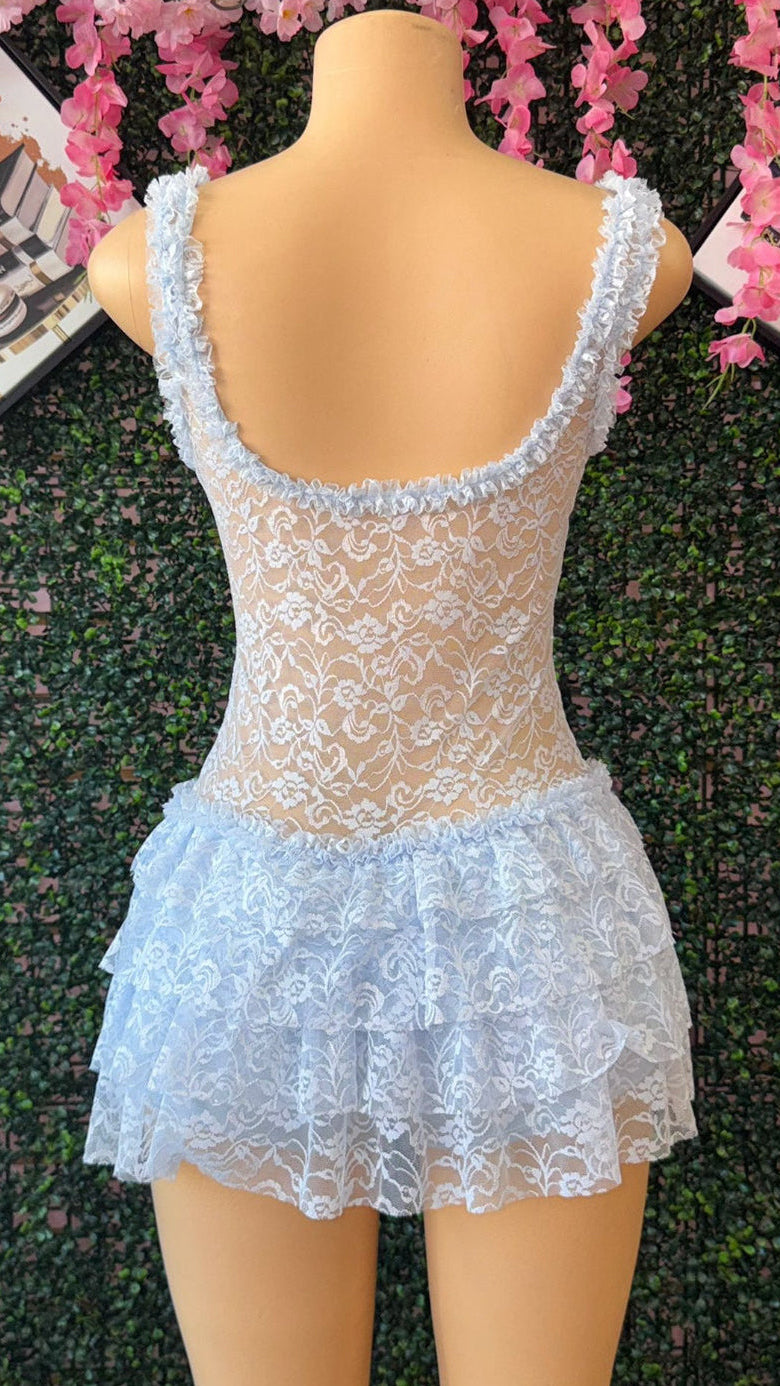 SEXY LACE MINI DRESS