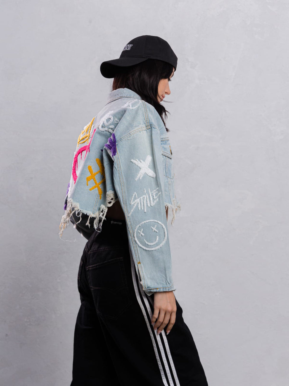 BE EXTRA Crop Denim Jacket