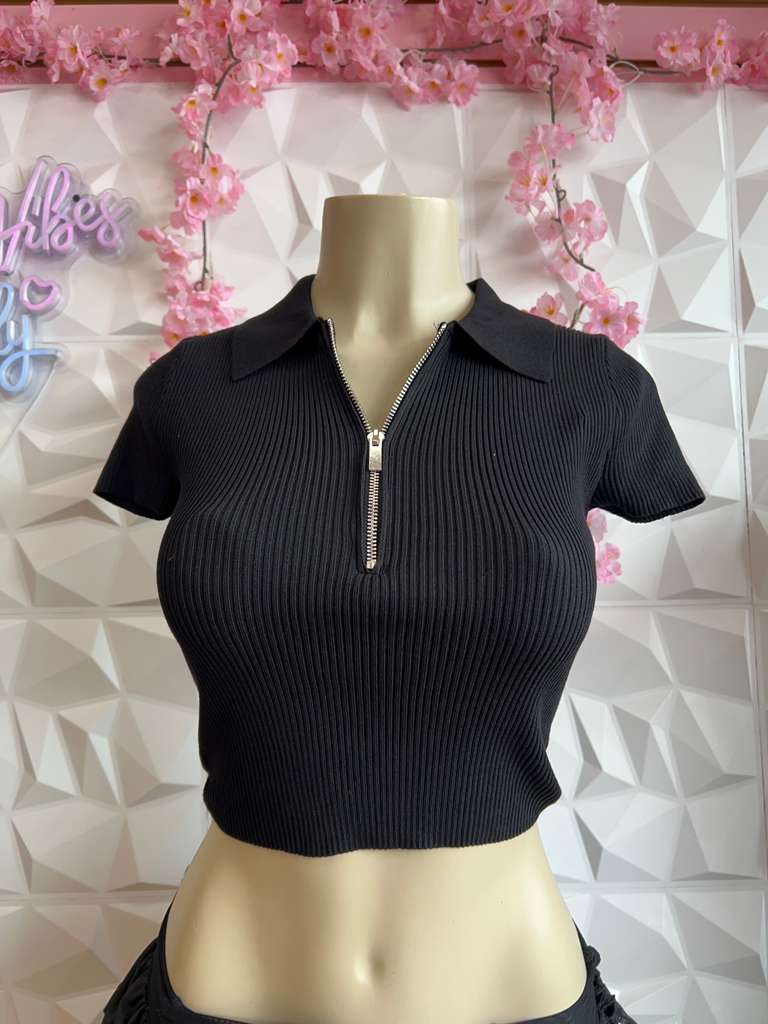 '90s Knit Collar Top