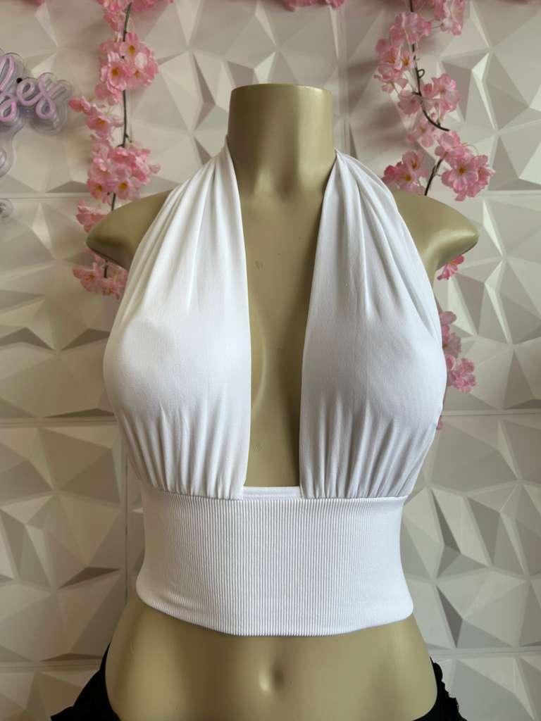 Deep-V Draped Halter