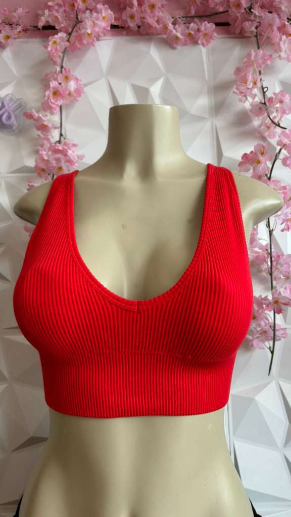 Ribbed Scoop Bralette