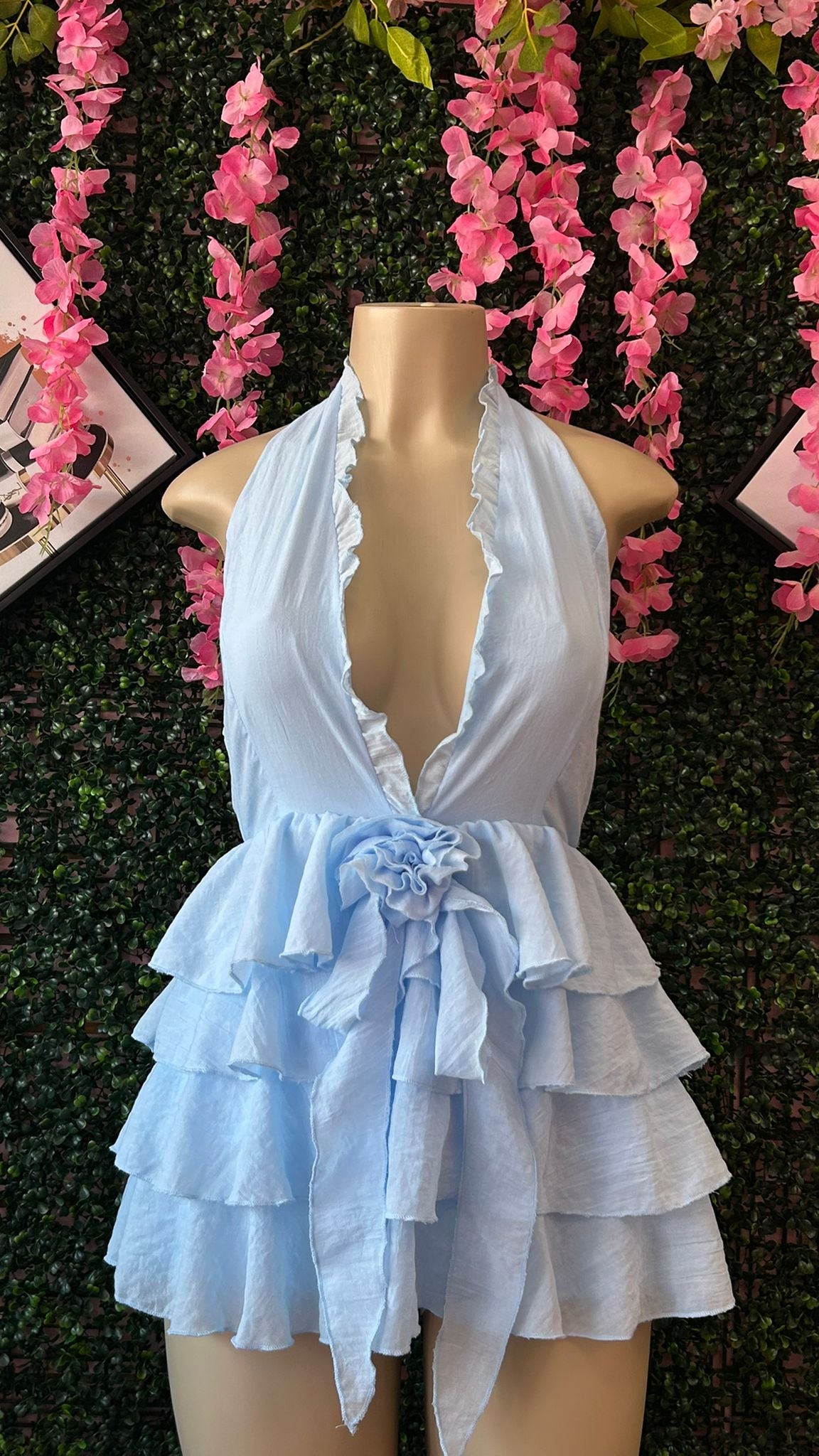 Ruffled Sky Blue