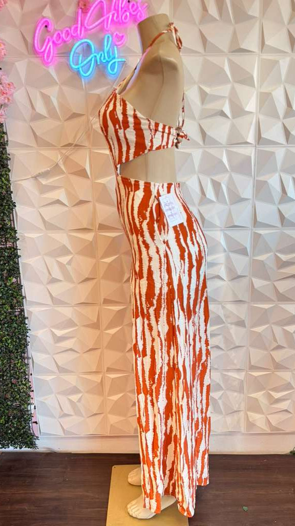 Citrus Halter Palazzo