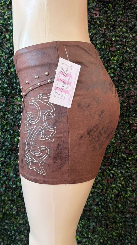 Cowboy Bodycon Skirt