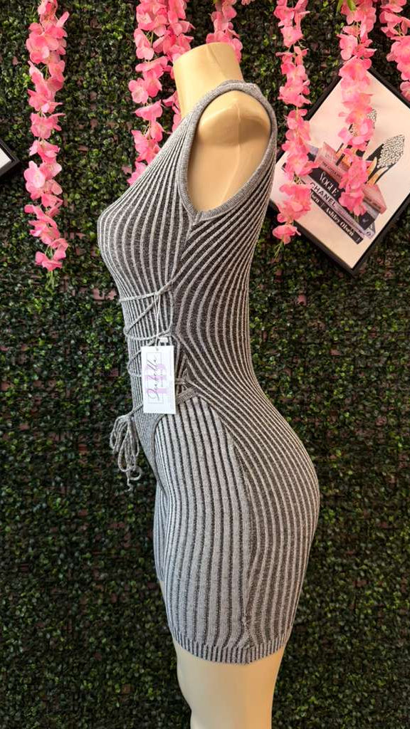 Sculpt & Tie Halter Biker Romper