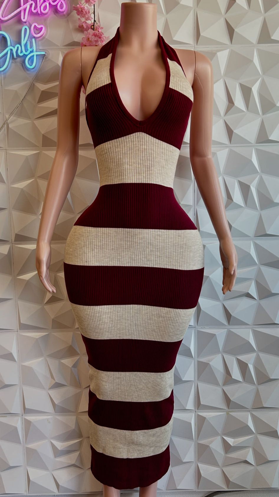 Candy cane Halter Mid ( 5 colors)