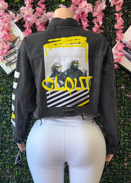 CLOUT CROP DENIM JACKET