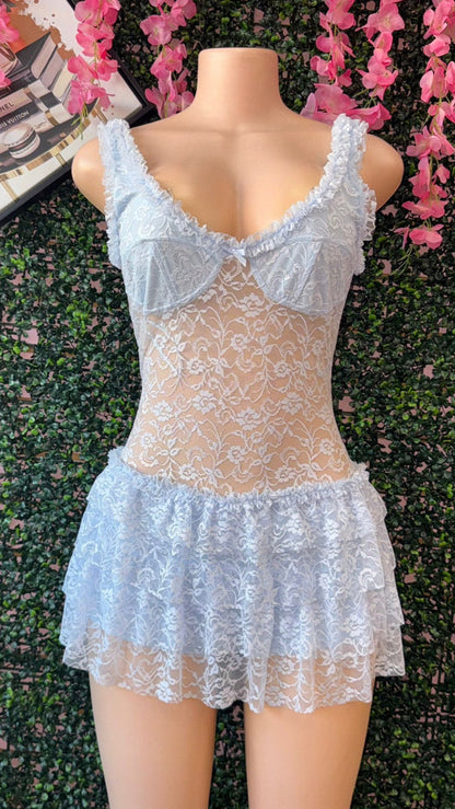 SEXY LACE MINI DRESS