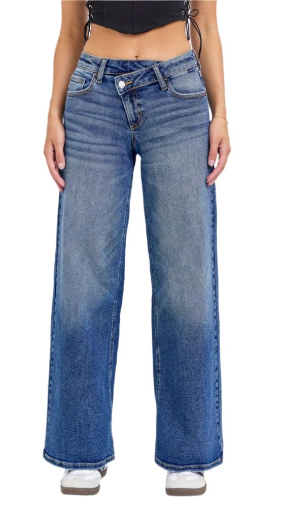 WIDE ASIMETRIC JEANS
