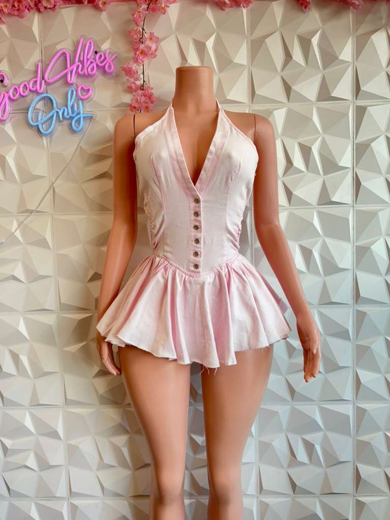 The Button-Front Babydoll Mini