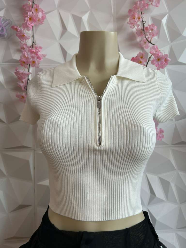 '90s Knit Collar Top