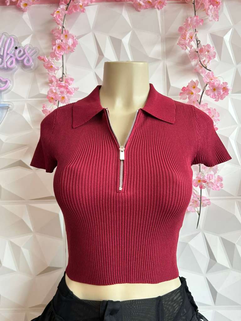 '90s Knit Collar Top