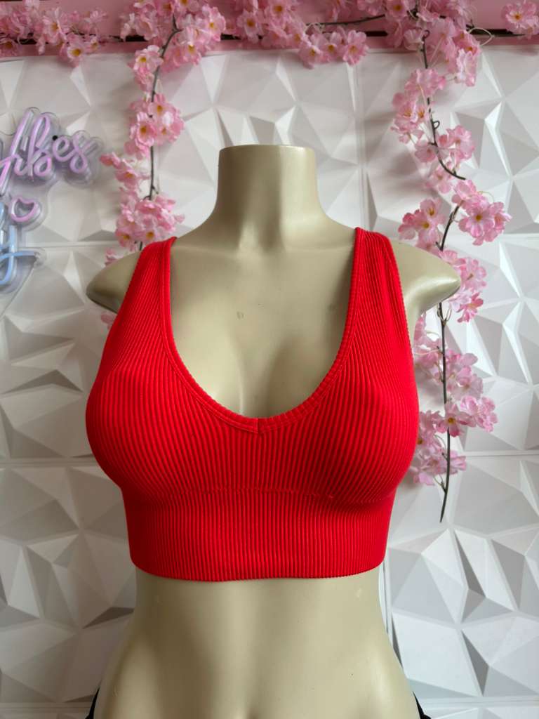 Ribbed Scoop Bralette
