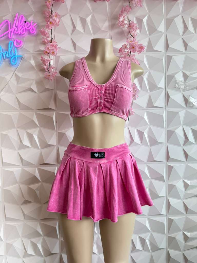 Pink Power Pleats Set