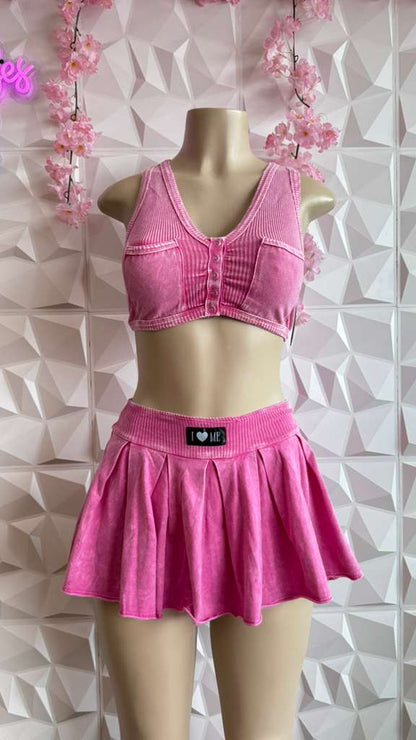 Pink Power Pleats Set