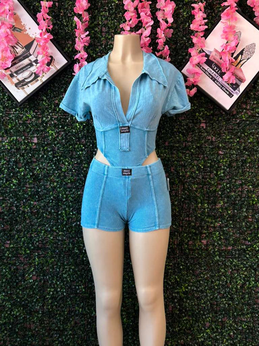 Casual Chic Ribbed Two-Piece Set