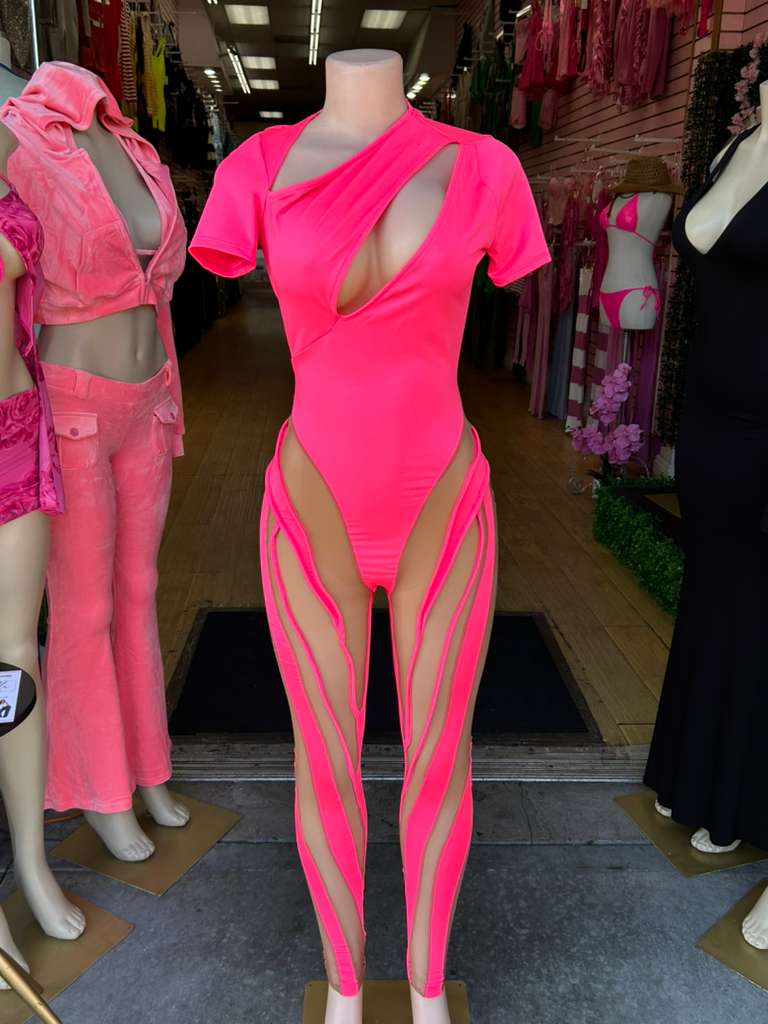 The Neon Cage Catsuit