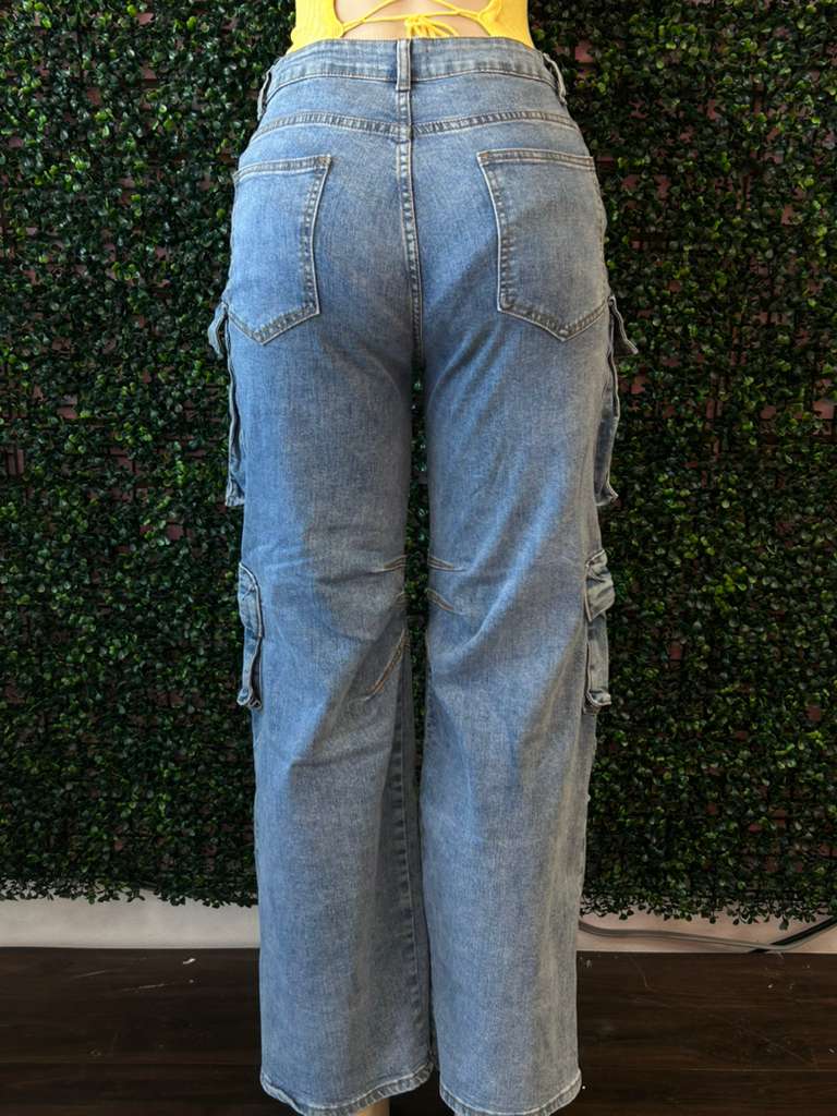 Y2K Denim Cargo Chic