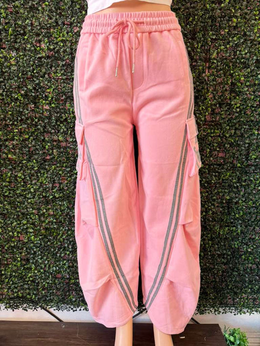 Drawstring Parachute Pants