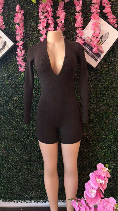 The After-Hours Ribbed Playsuit