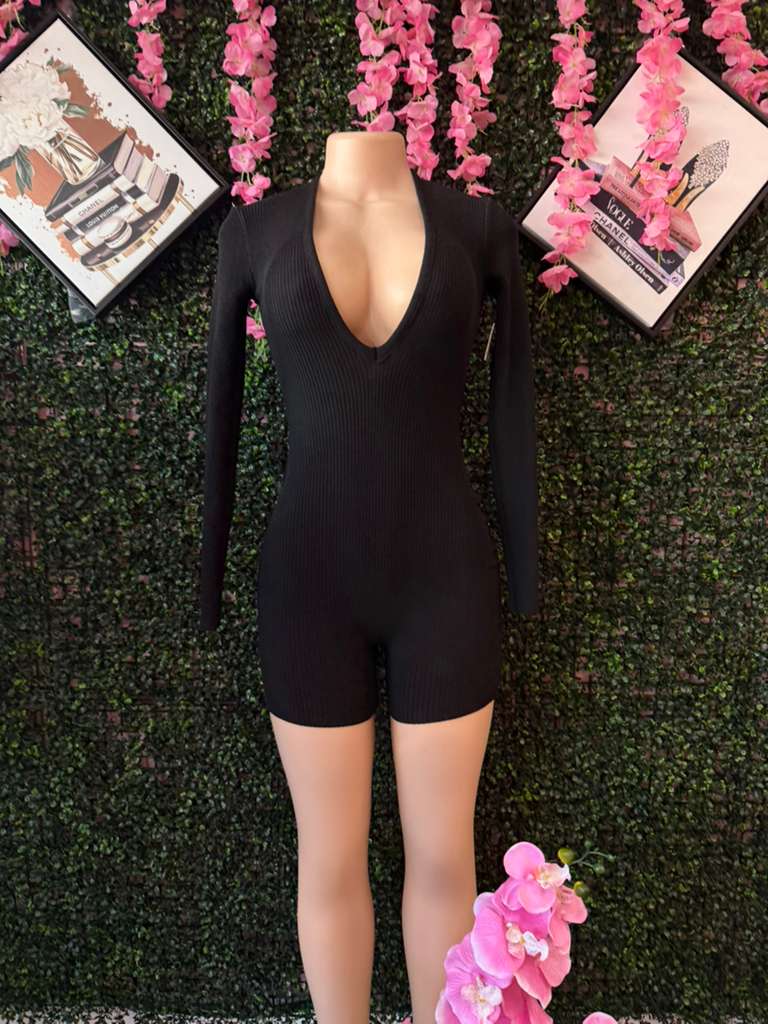 The After-Hours Ribbed Playsuit