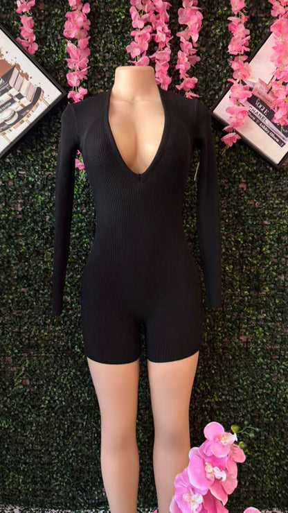 The After-Hours Ribbed Playsuit
