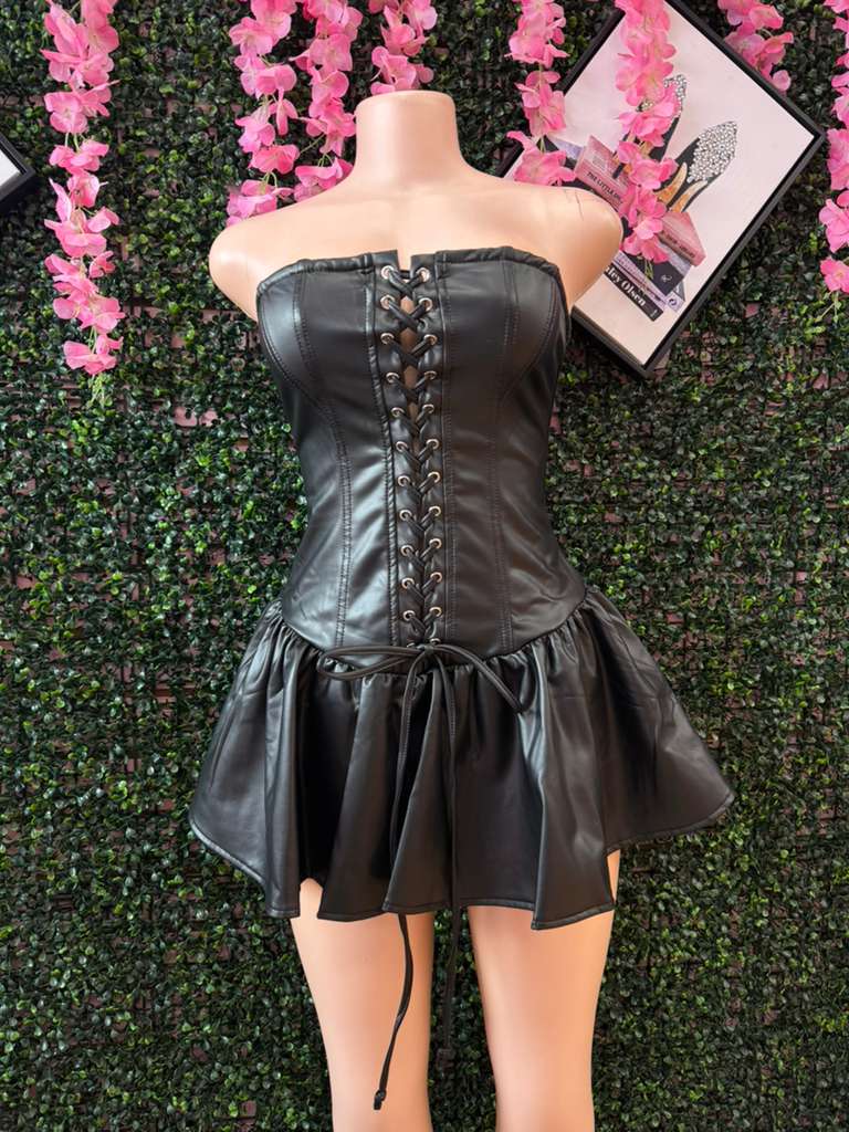 Black Widow Skater Dress