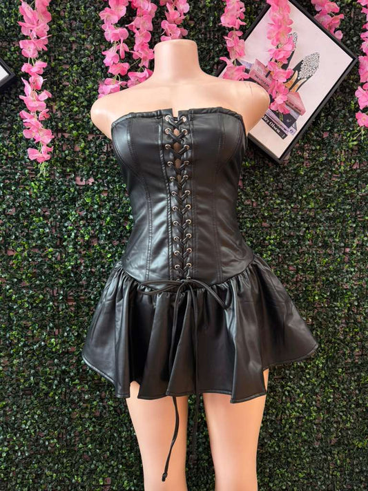 Black Widow Skater Dress