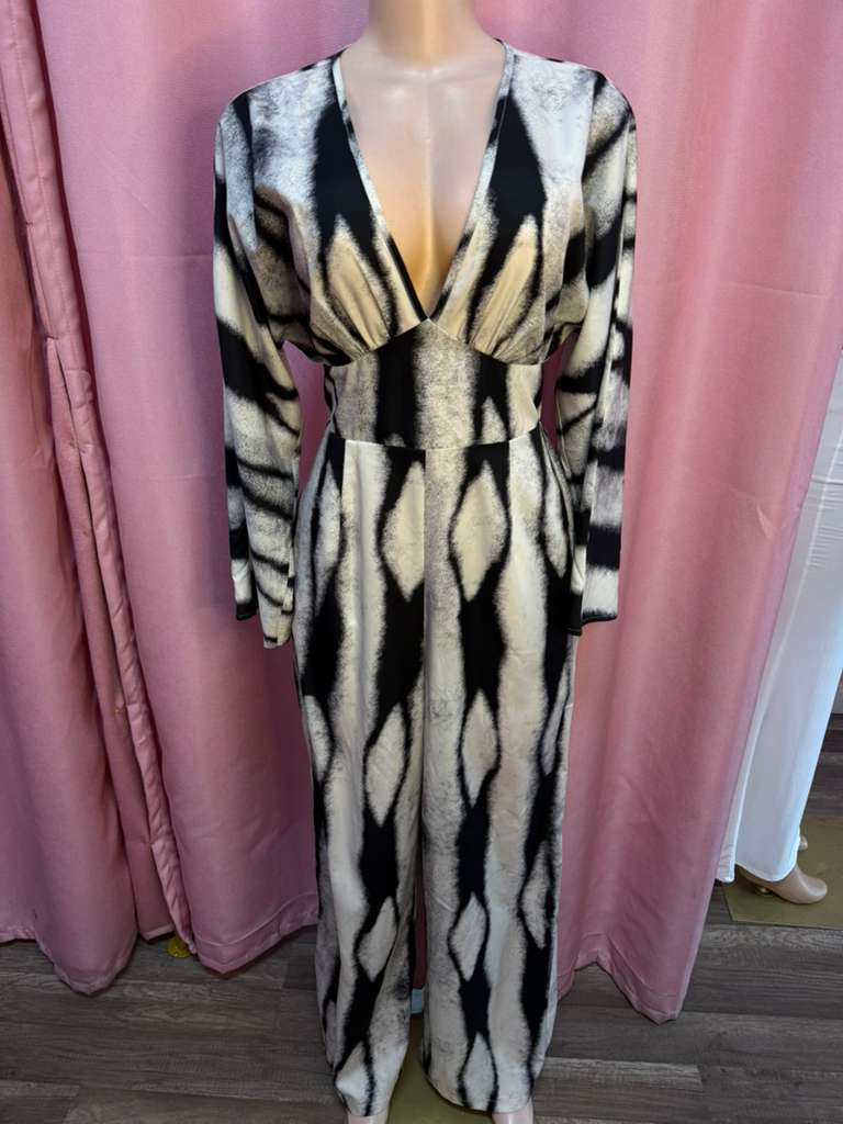 Black/White jumpsuit