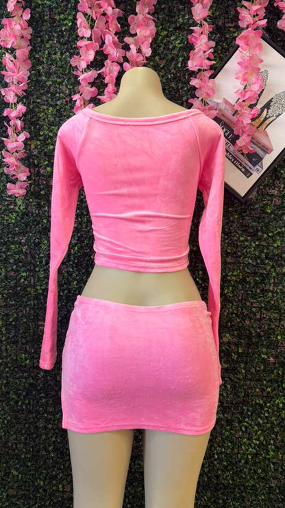 Y2K Babe Pink Two-Piece