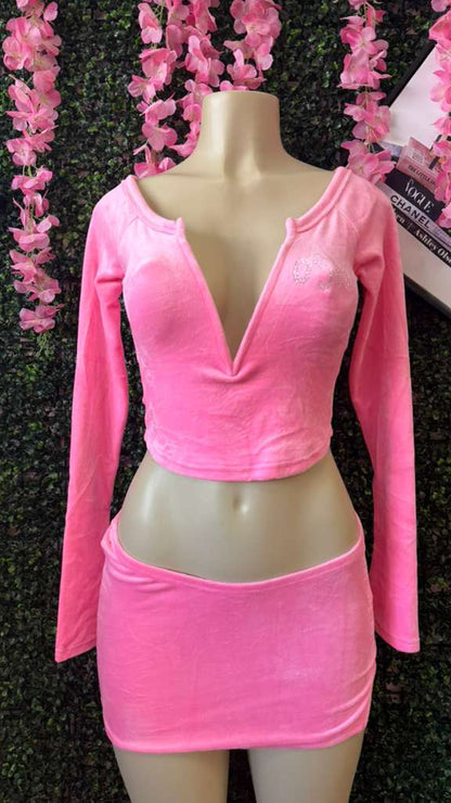 Y2K Babe Pink Two-Piece