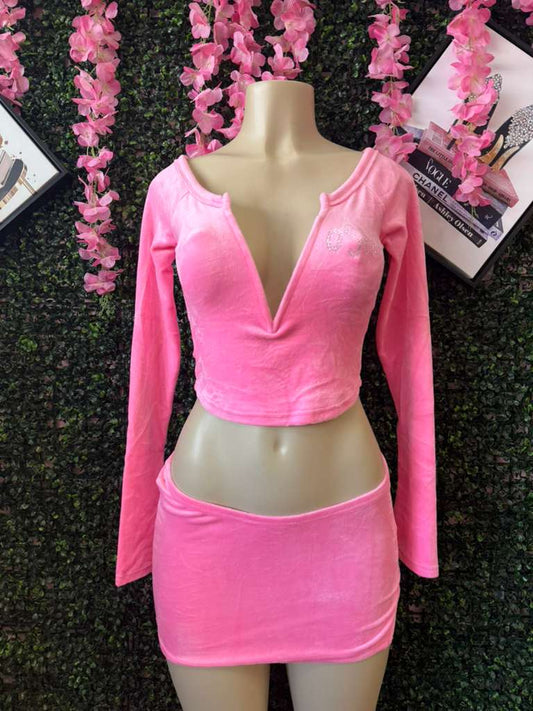 Y2K Babe Pink Two-Piece
