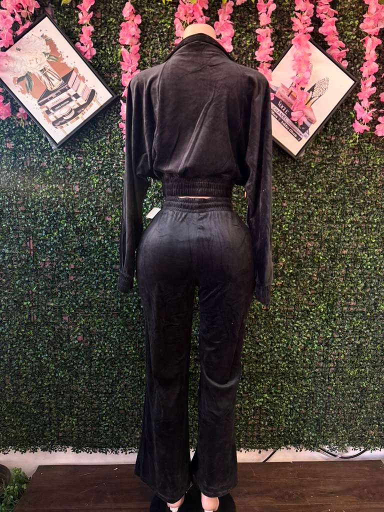 The Luxe Velour Cropped Tracksuit