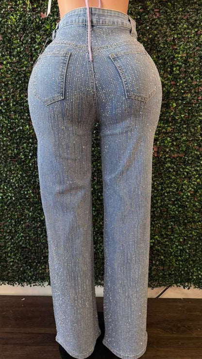 Rain fall jeans