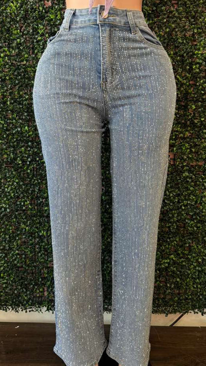 Rain fall jeans