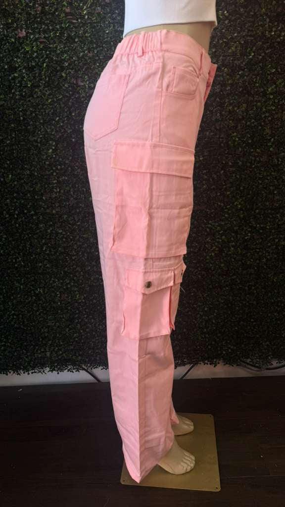 Y2K Aesthetic Wide-Leg Cargo Trousers