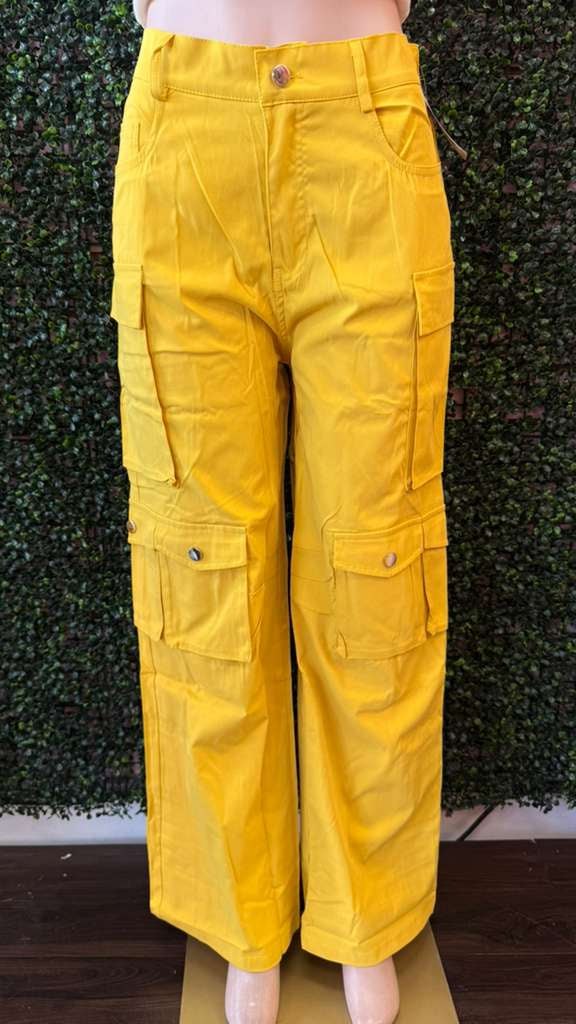 Y2K Aesthetic Wide-Leg Cargo Trousers