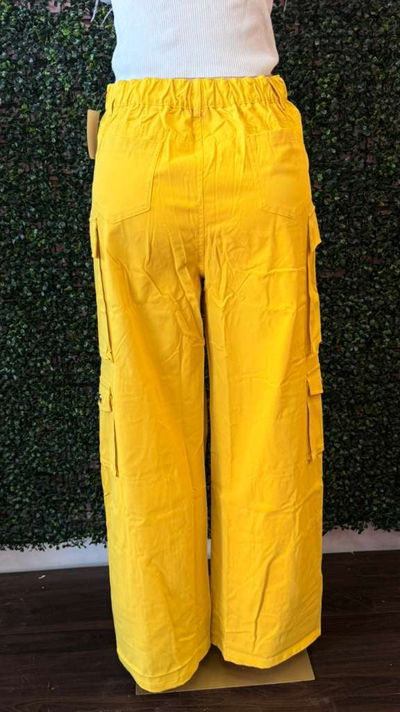 Y2K Aesthetic Wide-Leg Cargo Trousers