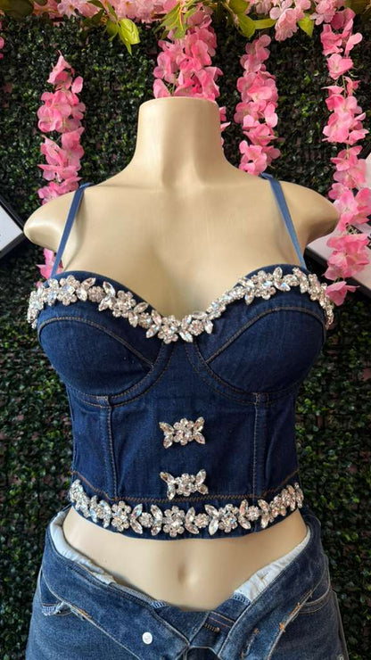Midnight Glam Bustier