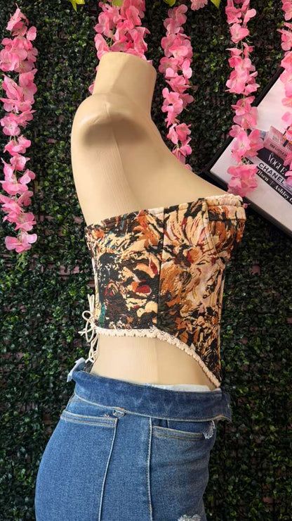 Amber Tapestry Bustier