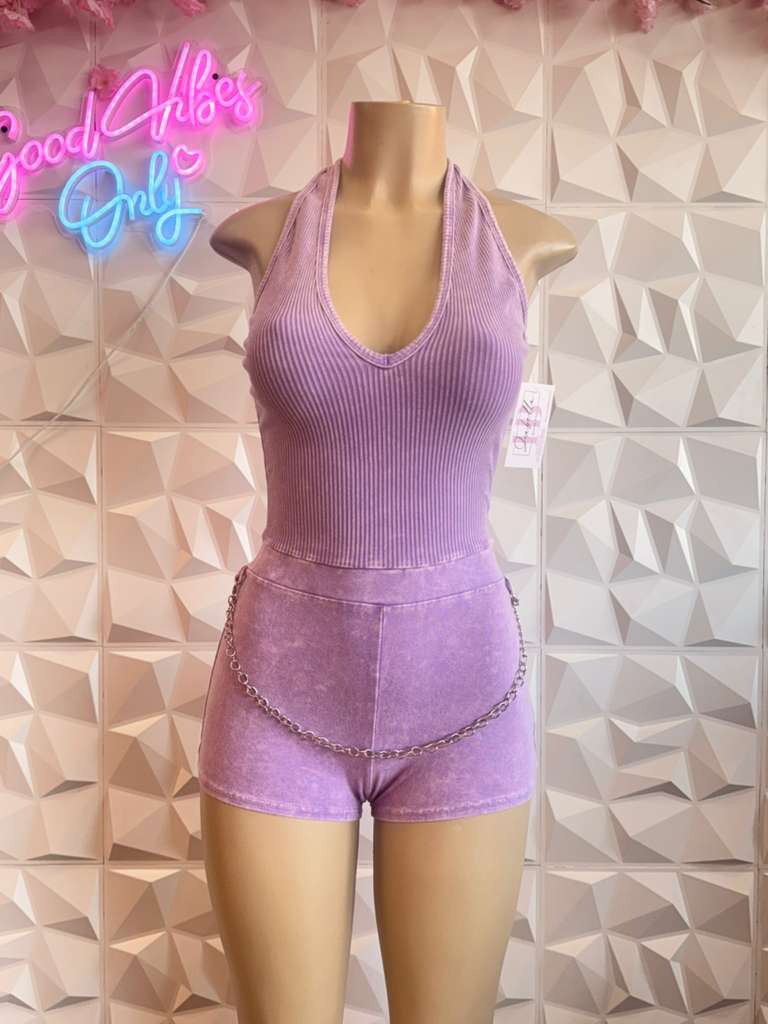 PERIWINKLE ROMPER