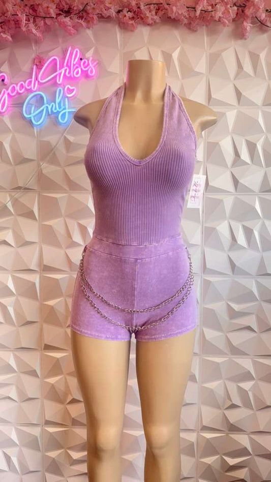 PERIWINKLE ROMPER