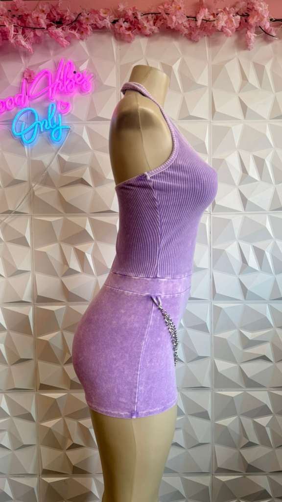 PERIWINKLE ROMPER
