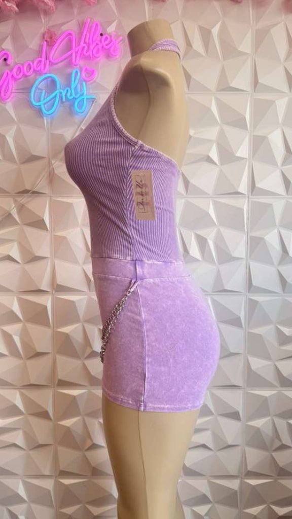 PERIWINKLE ROMPER