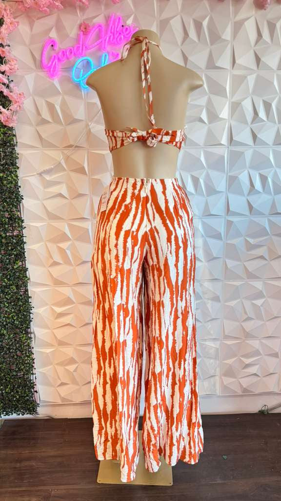 Citrus Halter Palazzo