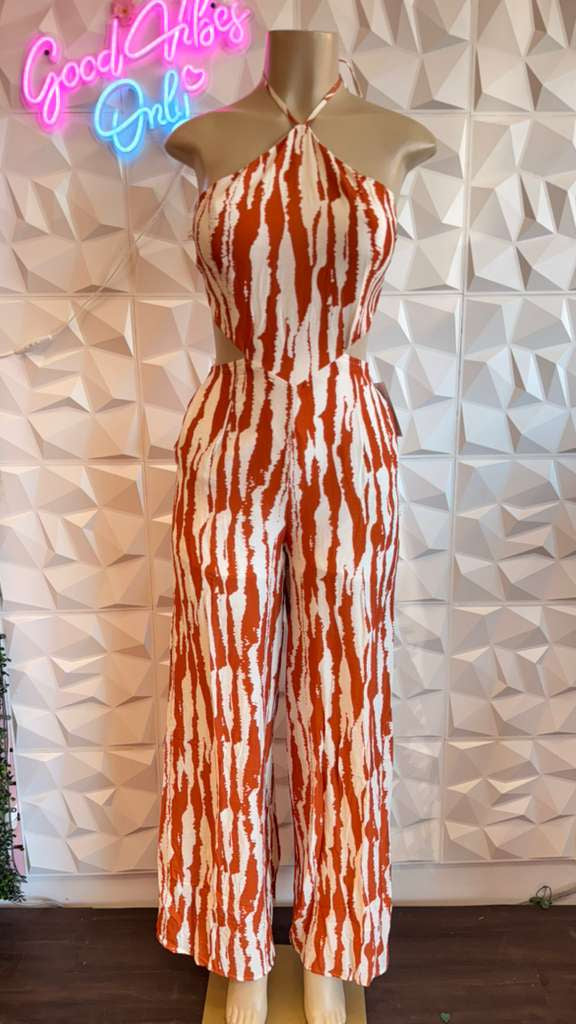 Citrus Halter Palazzo