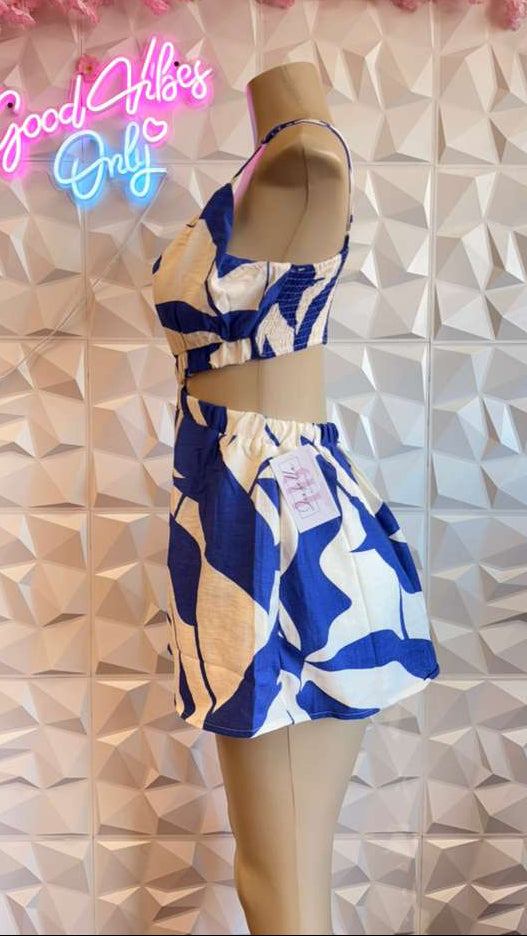 The "Azure Oasis" Romper