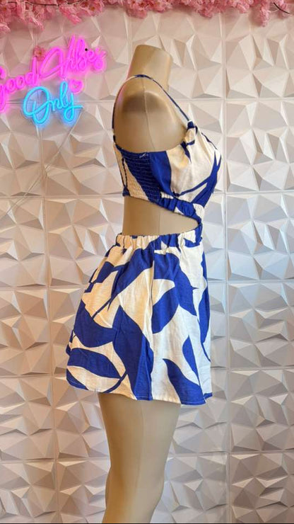 The "Azure Oasis" Romper