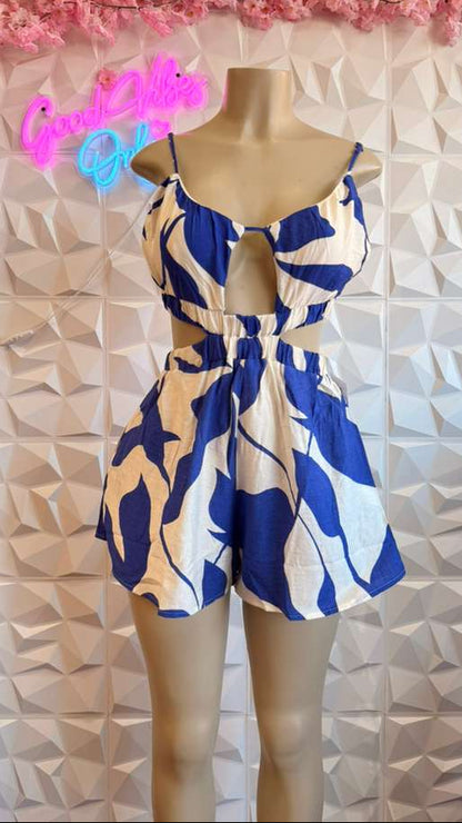 The "Azure Oasis" Romper