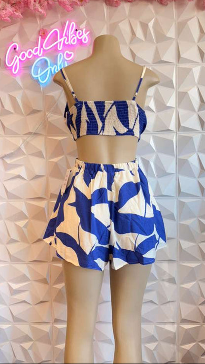 The "Azure Oasis" Romper